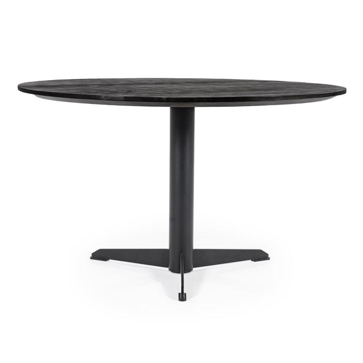 Eetkamertafel Donny Zwart - Mangohout - Eleonora