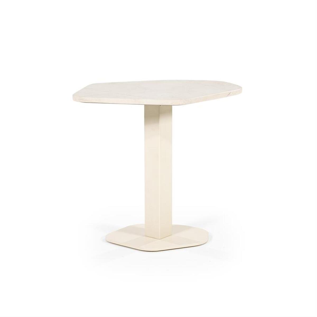 Bijzettafel  Wit - Marmer - Eleonora