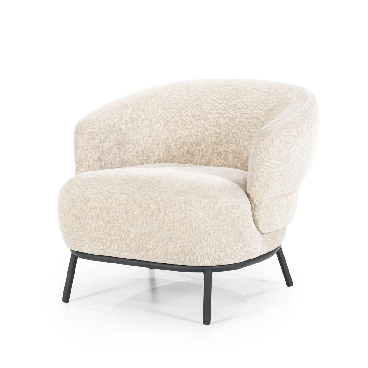 Fauteuil David Grijs Taupe - Stof - Eleonora