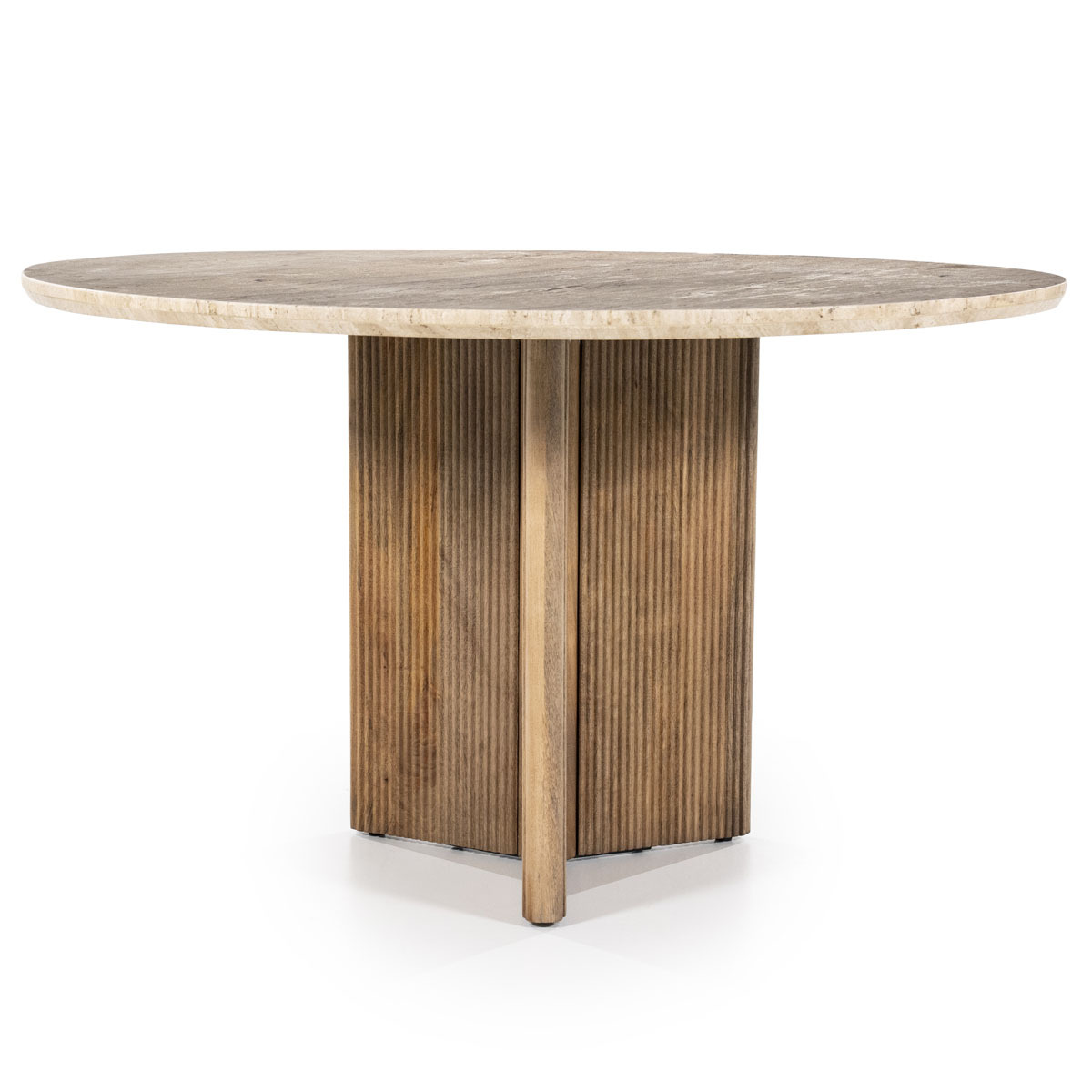 Eetkamertafel Sara Bruin  - Mangohout - Eleonora