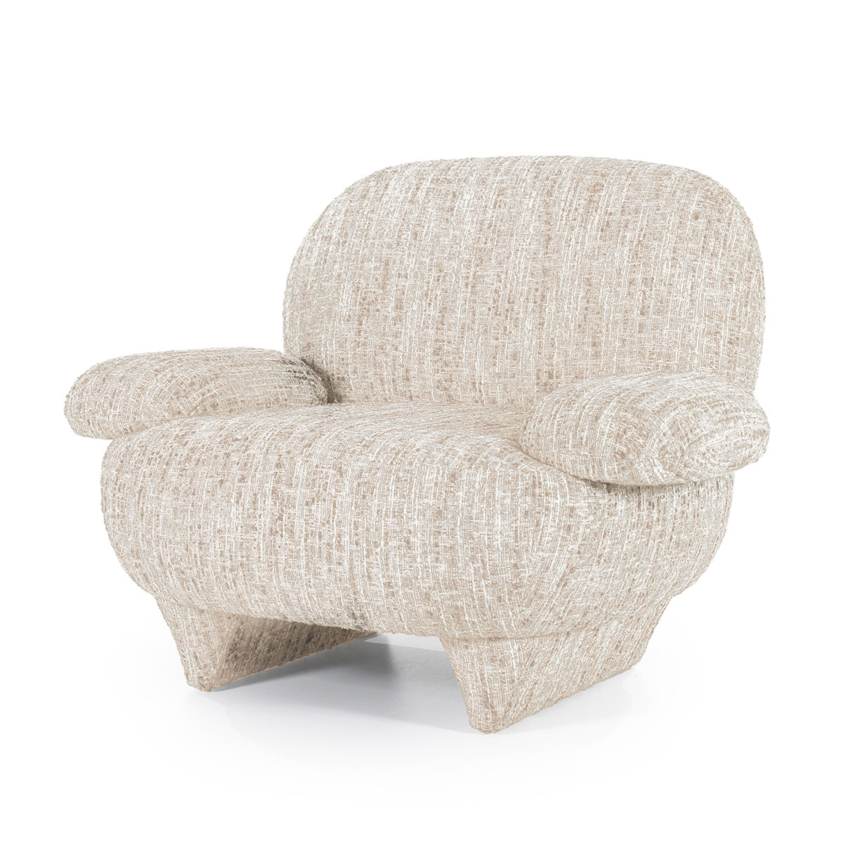Fauteuil Jayden Bruin Beige - Stof - Eleonora