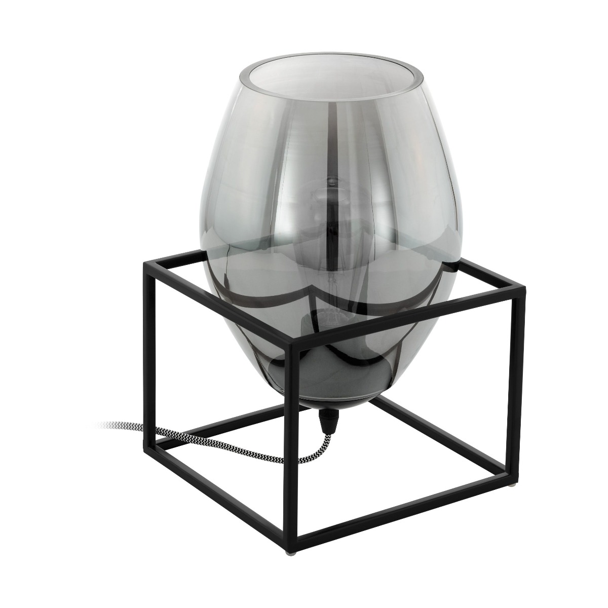 Tafellamp Olival Zwart - Glas - Eglo