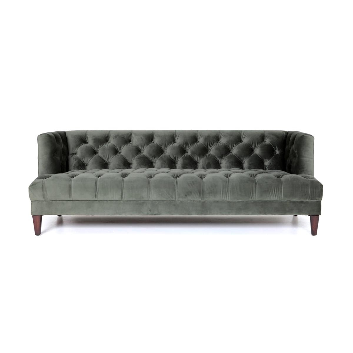 Bank Vogue Groen - Stof - 3-zitsbank - Eleonora