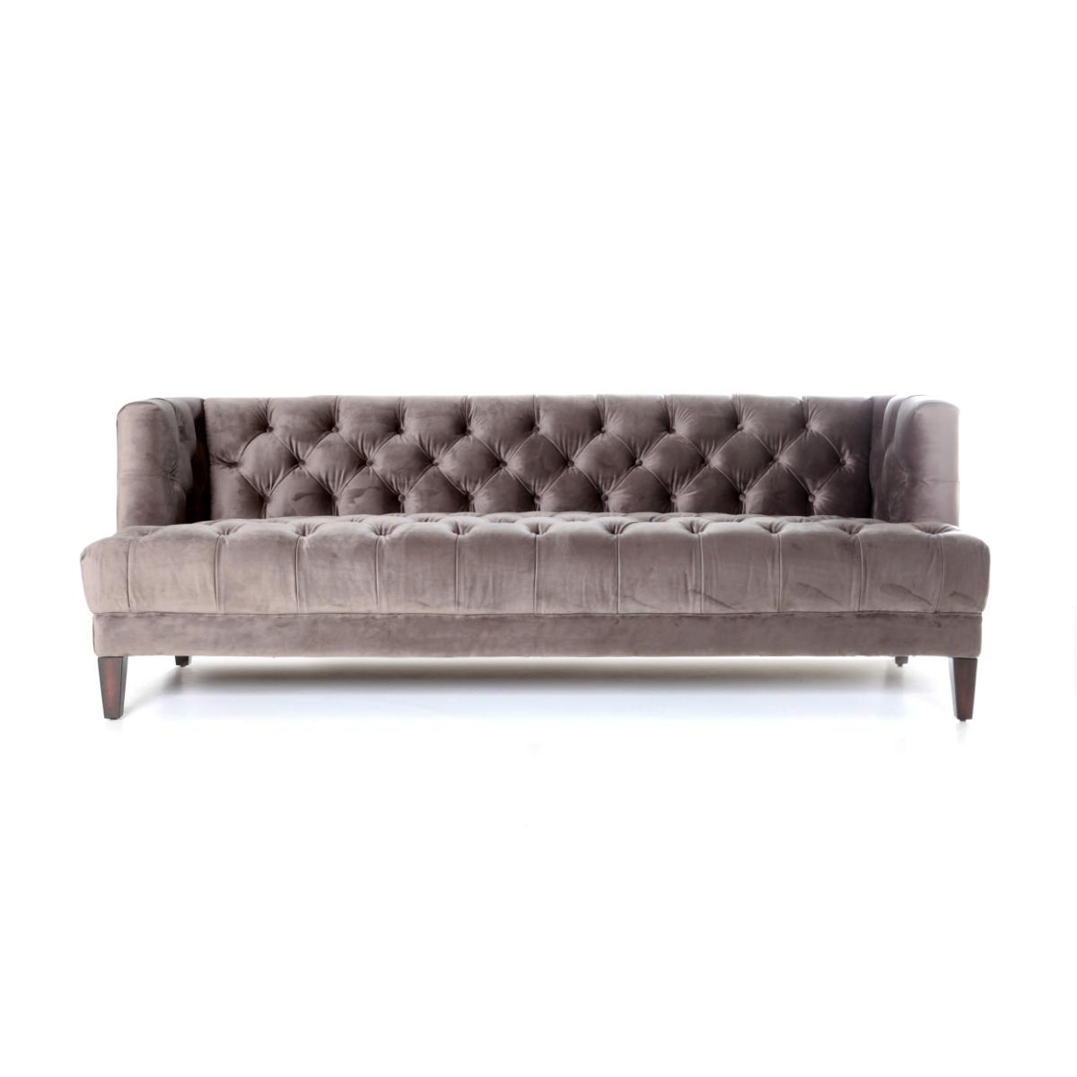 Bank Vogue Grijs - Stof - 3-zitsbank - Eleonora