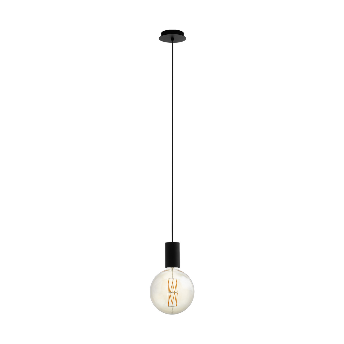 Hanglamp Pozueta Zwart - Metaal - Eglo