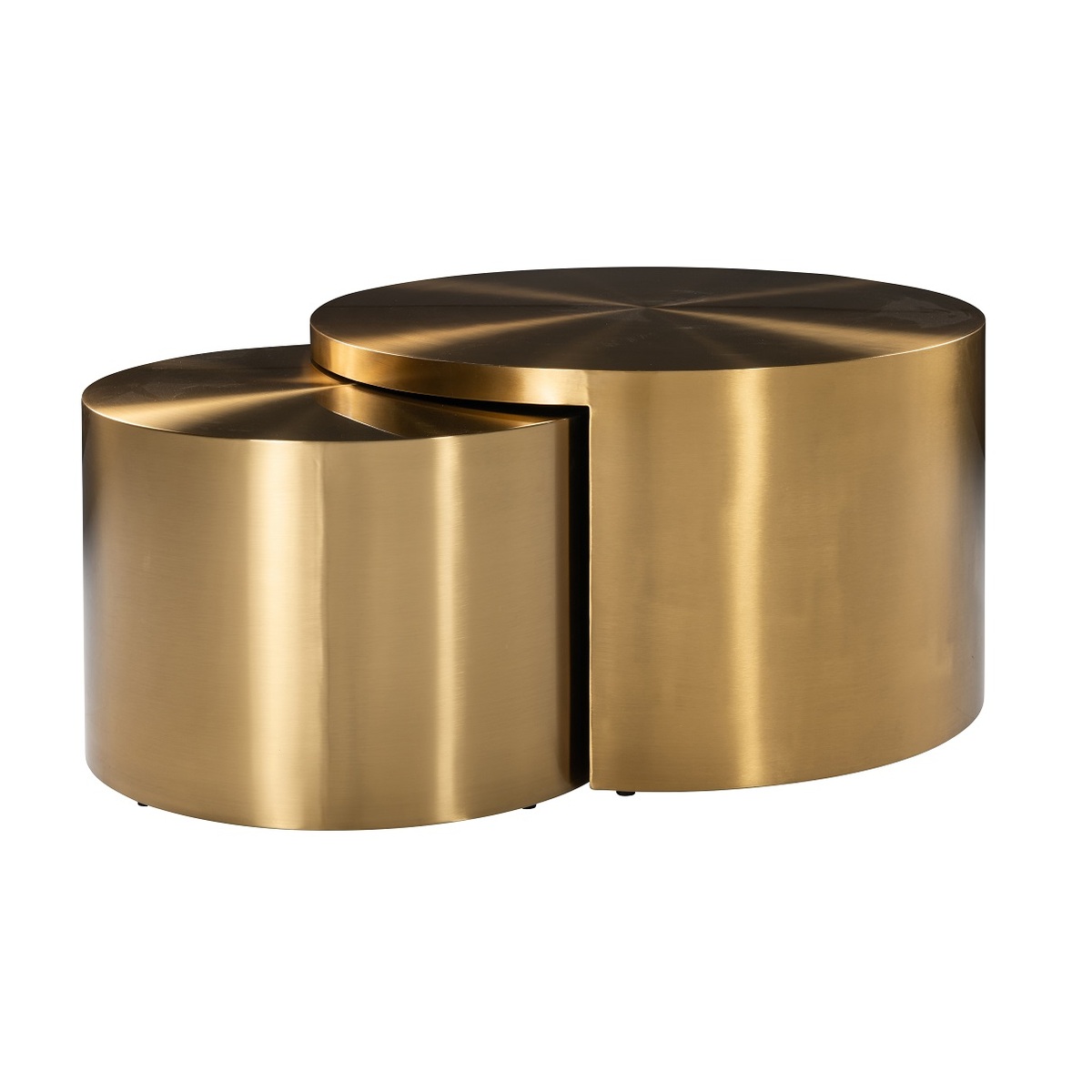 Salontafel Big and Rich Naturel Goud - Metaal - Richmond Interiors