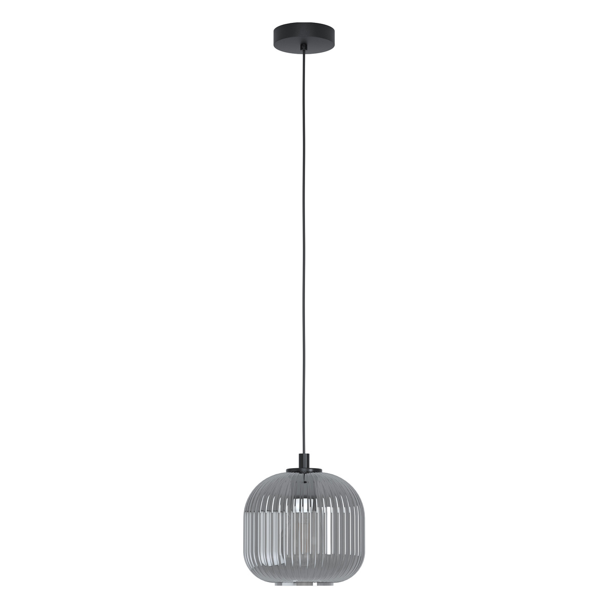 Hanglamp Mantunalle Zwart - Metaal - Eglo