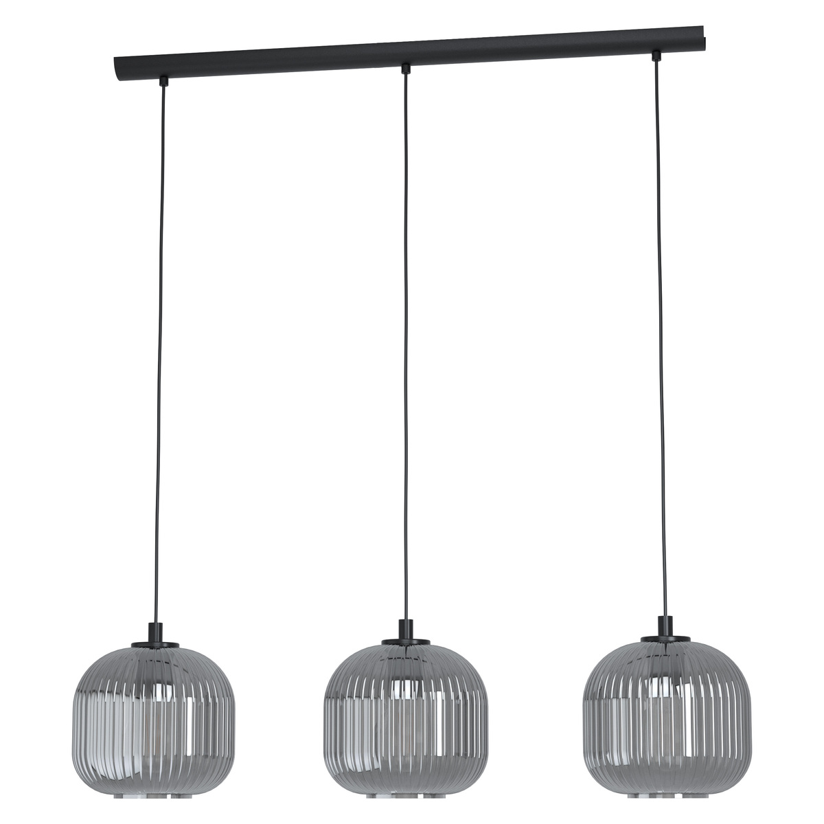 Hanglamp Mantunalle Zwart - Metaal - Eglo