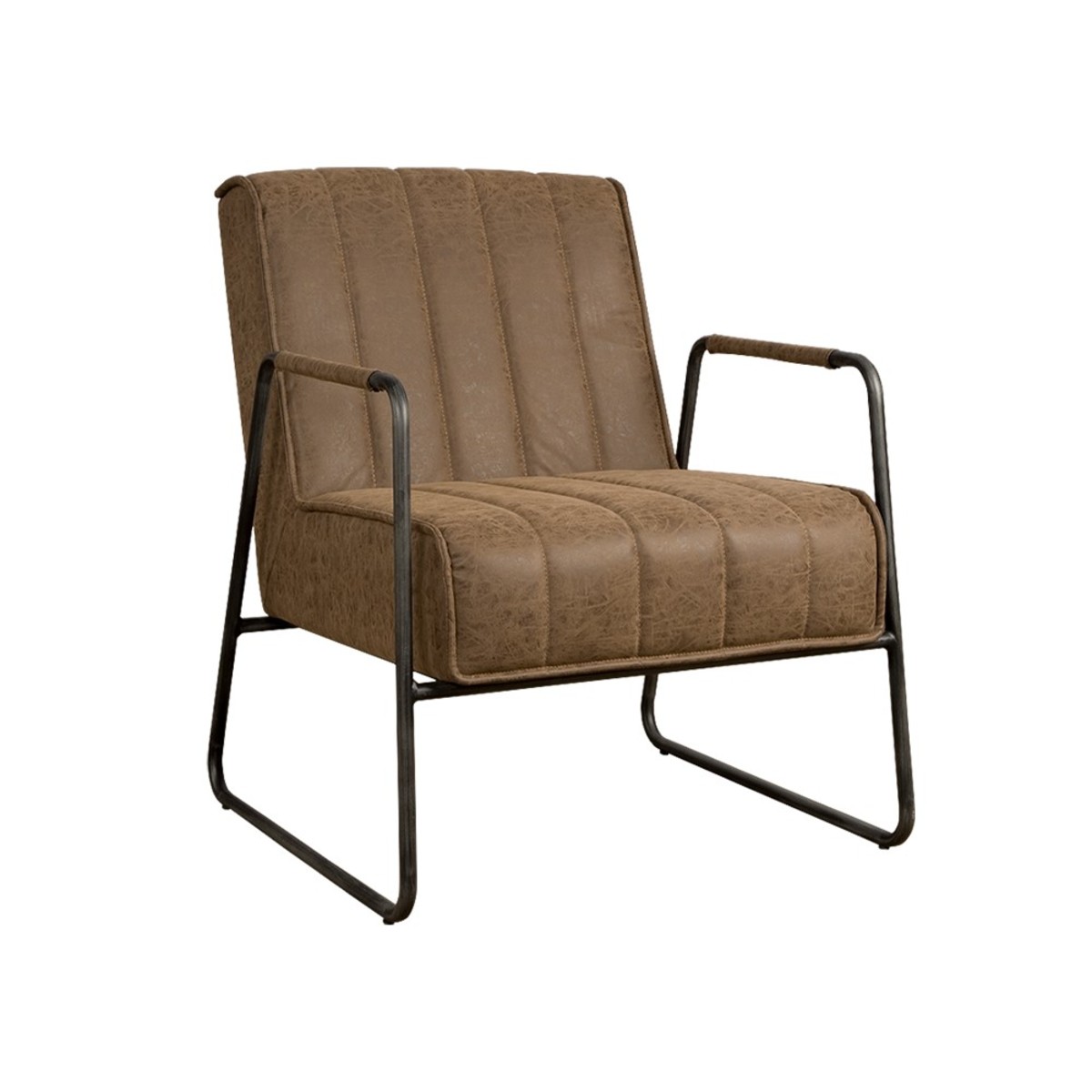Fauteuil Santo Bruin - Stof - DOK 2 Rustique