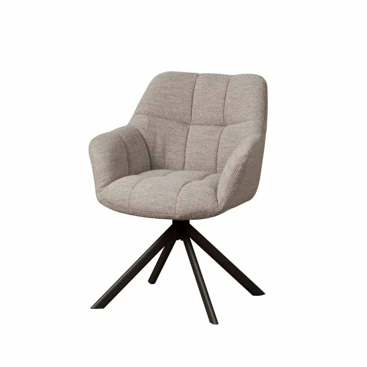 Eetkamerstoel Alba Grijs - Boucle - DOK 2 Cosy