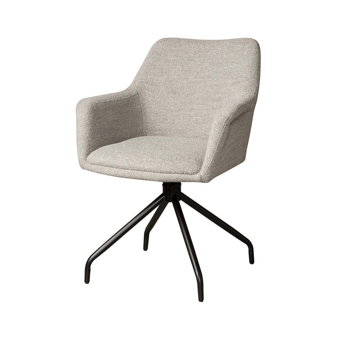 Eetkamerstoel Ortana Bruin Beige - Stof - Tower Living
