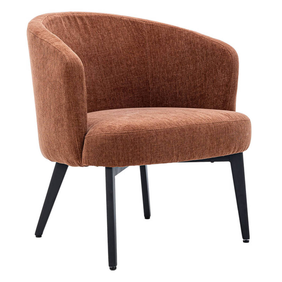 Fauteuil Albi Oranje Koper - Stof - Tower Living