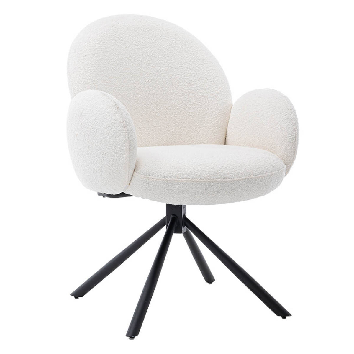Eetkamerstoel Imola Wit - Boucle - DOK 2 Cosy
