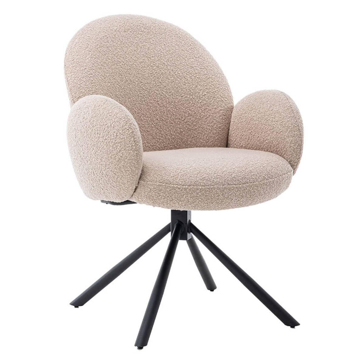 Eetkamerstoel Imola Bruin Beige - Boucle - DOK 2 Cosy