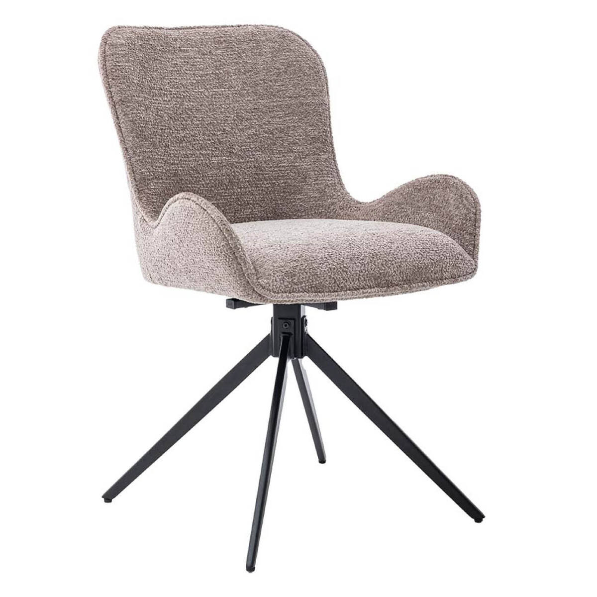 Eetkamerstoel Sora Bruin Taupe - Stof - Tower Living
