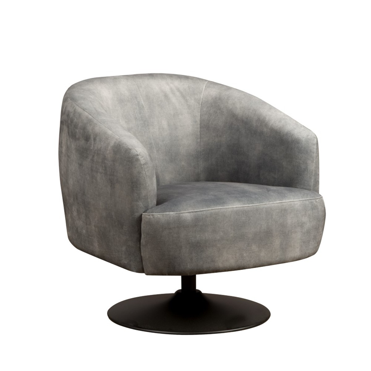 Fauteuil Barga Grijs - Velours - DOK 2 Cosy