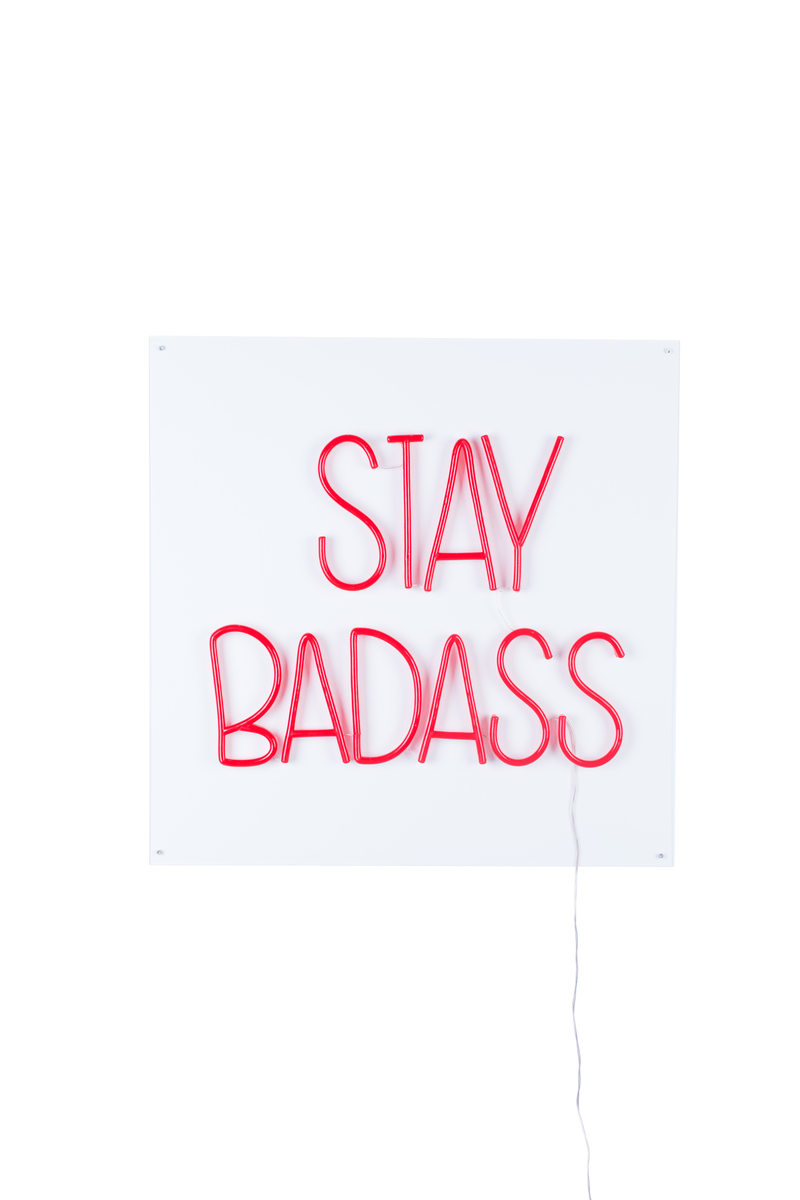 Wandlamp Badass Non Social Rood - Kunststof - Bold Monkey