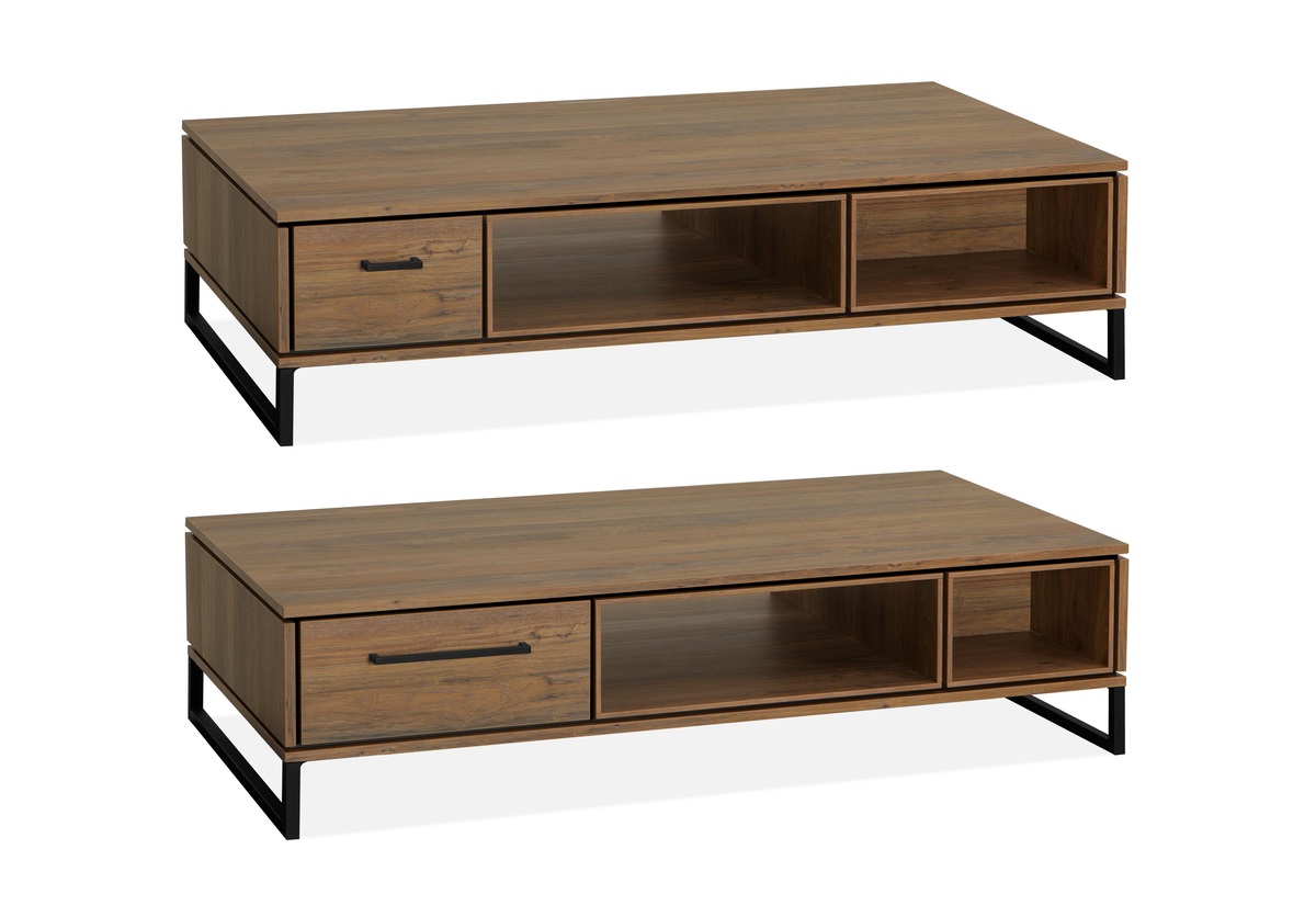 Salontafel Brandon Bruin Hout - Kunststof - DOK 2 Essentials