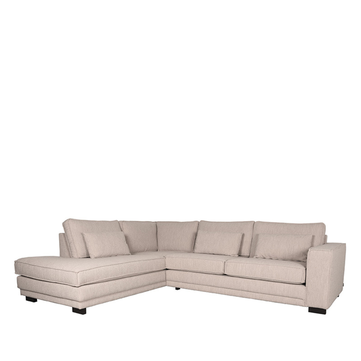 Bank Novano Naturel - Stof - Ottomane 2,5 zits Links - LABEL51