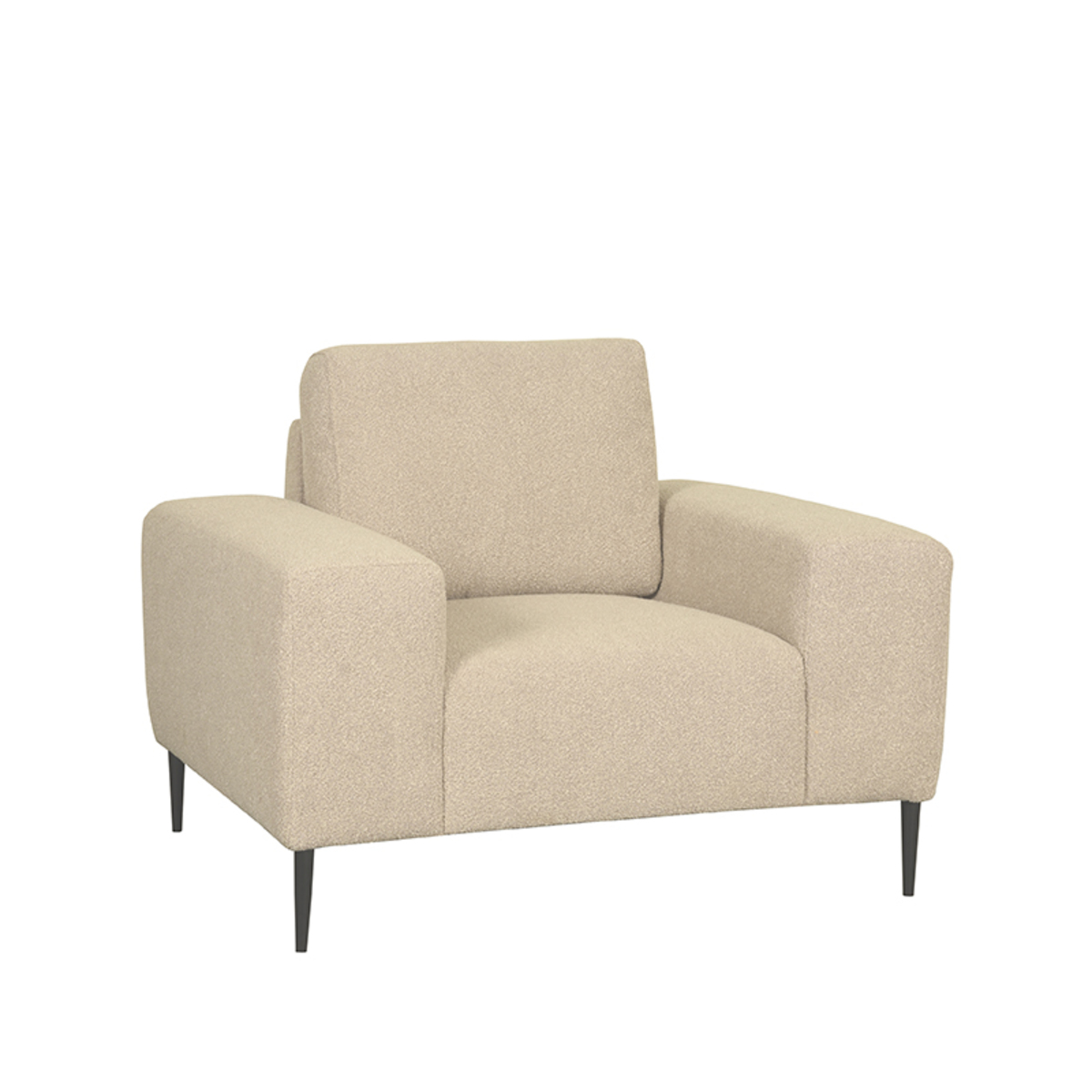 Bank Ferraro Bruin Zand - Stof - Fauteuil - LABEL51