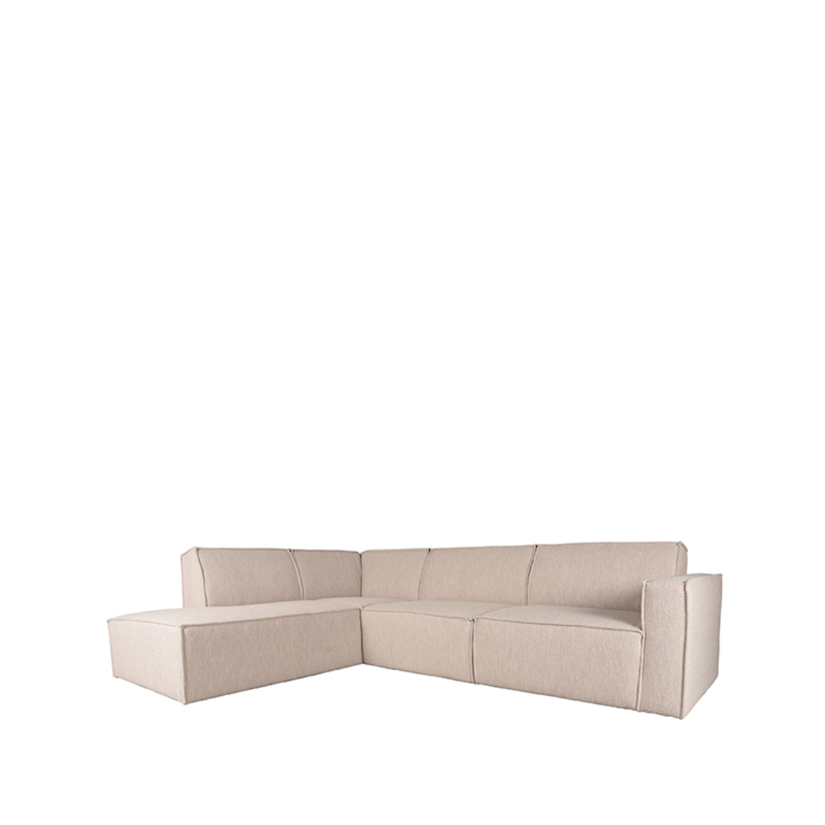 Bank Kay Naturel - Boucle - Ottomane 2,5 zits Links - LABEL51