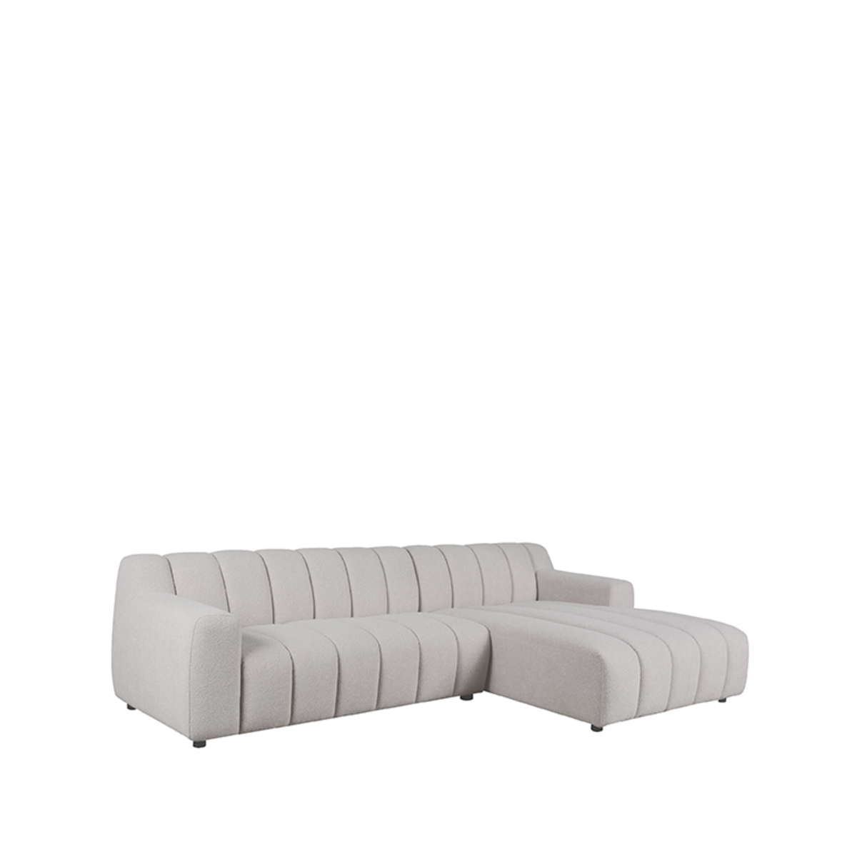 Bank Mondello Naturel - Boucle - Loungebank Rechts - LABEL51