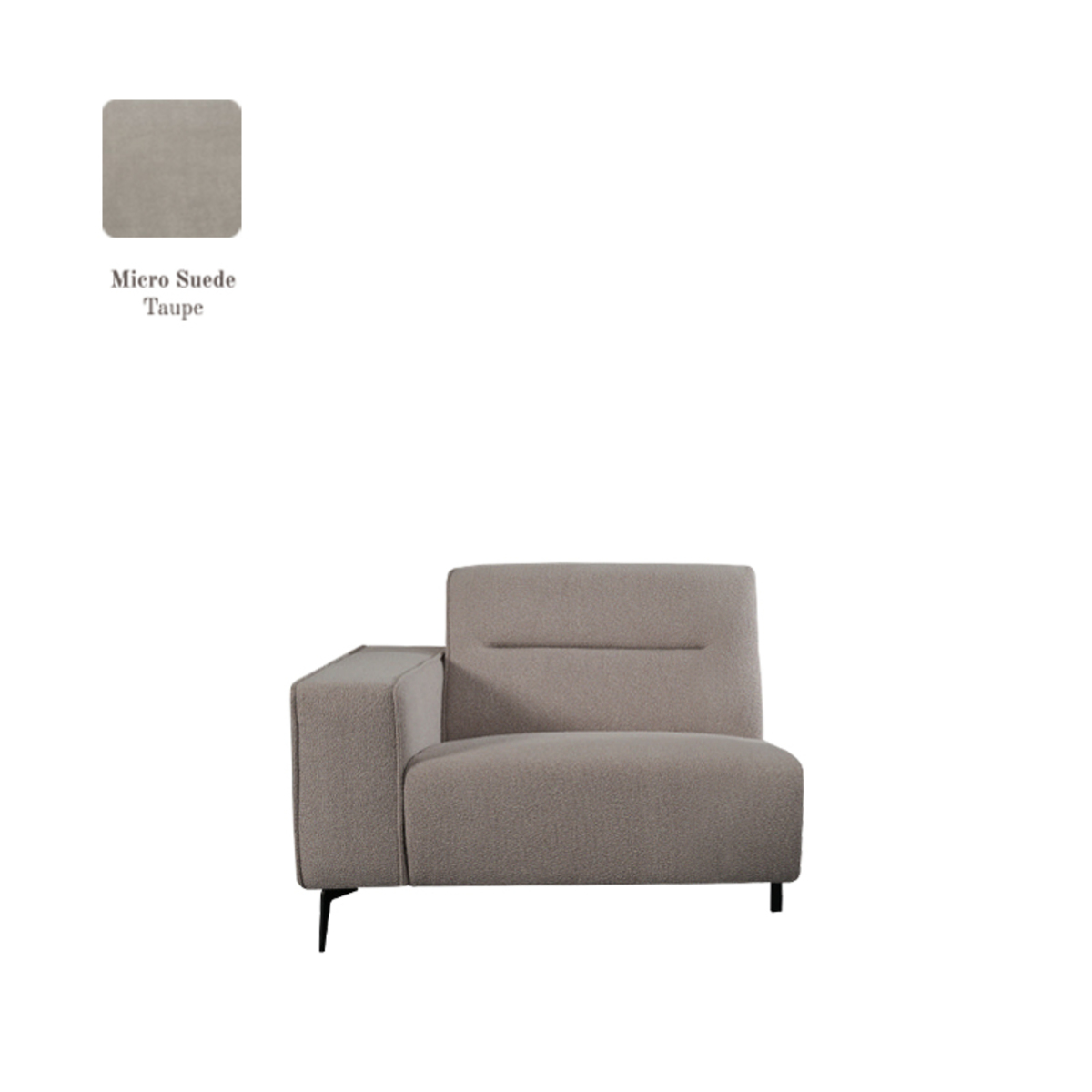 Bank Nero Bruin Taupe - Micro Suede - Elementenbank - LABEL51
