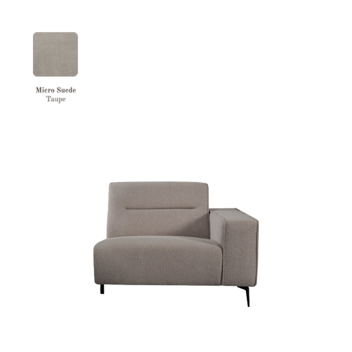 Bank Nero Bruin Taupe - Micro Suede - Elementenbank - LABEL51