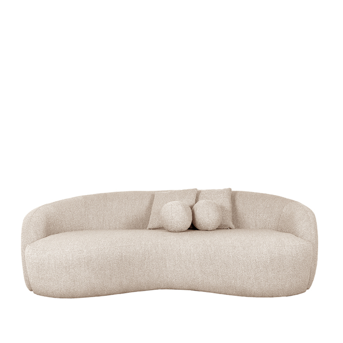 Bank Nesso Crème Beige - Boucle - 3-zitsbank - LABEL51