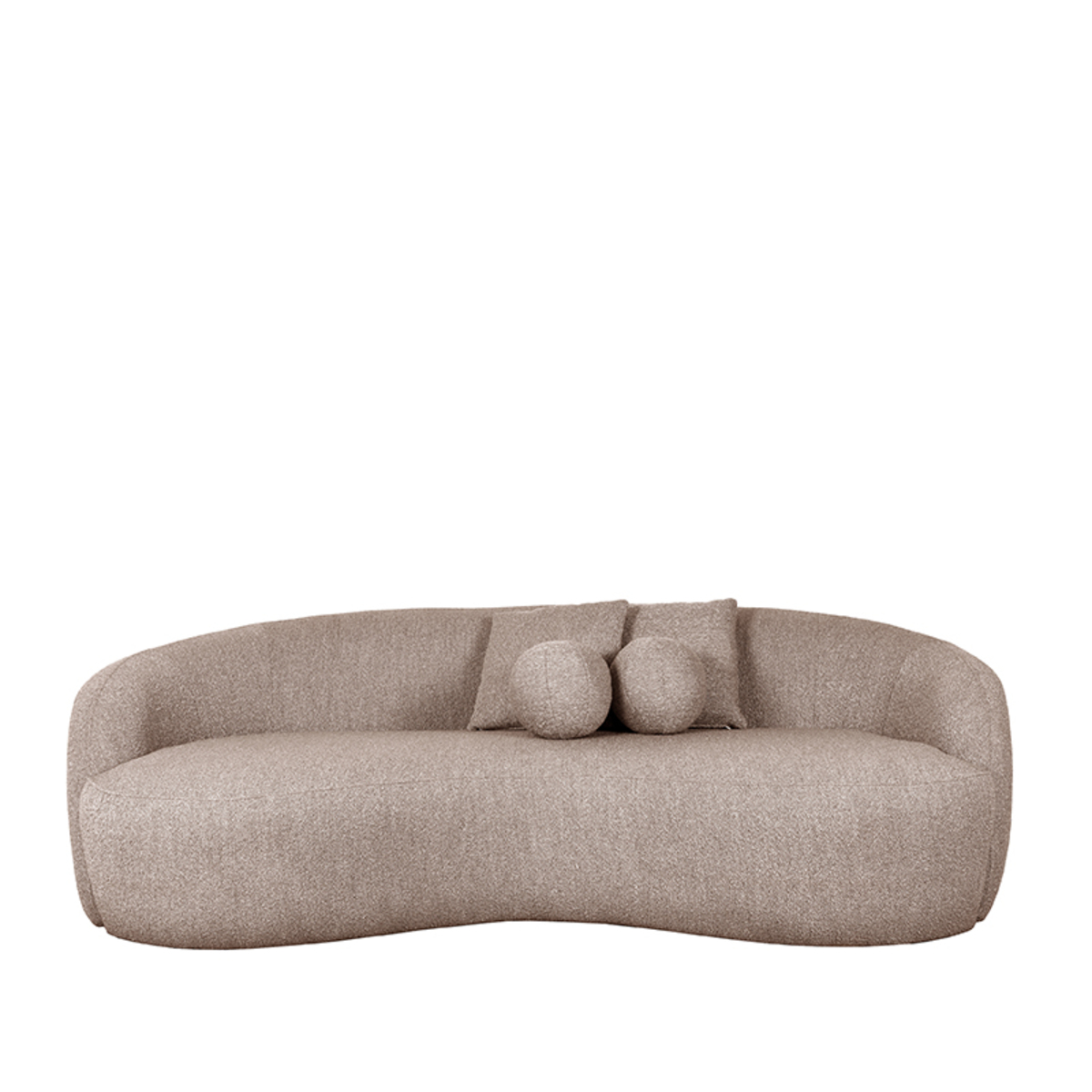 Bank Nesso Bruin Clay - Boucle - 3-zitsbank - LABEL51