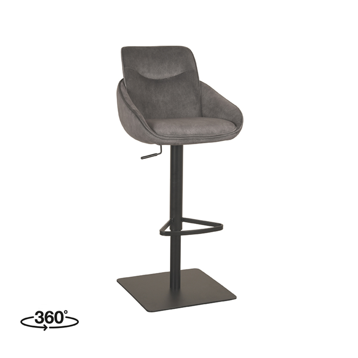 Barkruk Beauty Grijs Antraciet - Cosmo - LABEL51