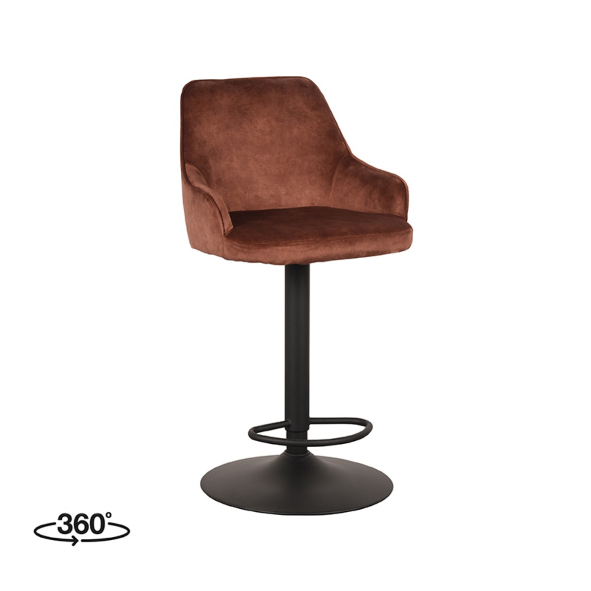 Barkruk Fender Oranje Rust - Velours - LABEL51