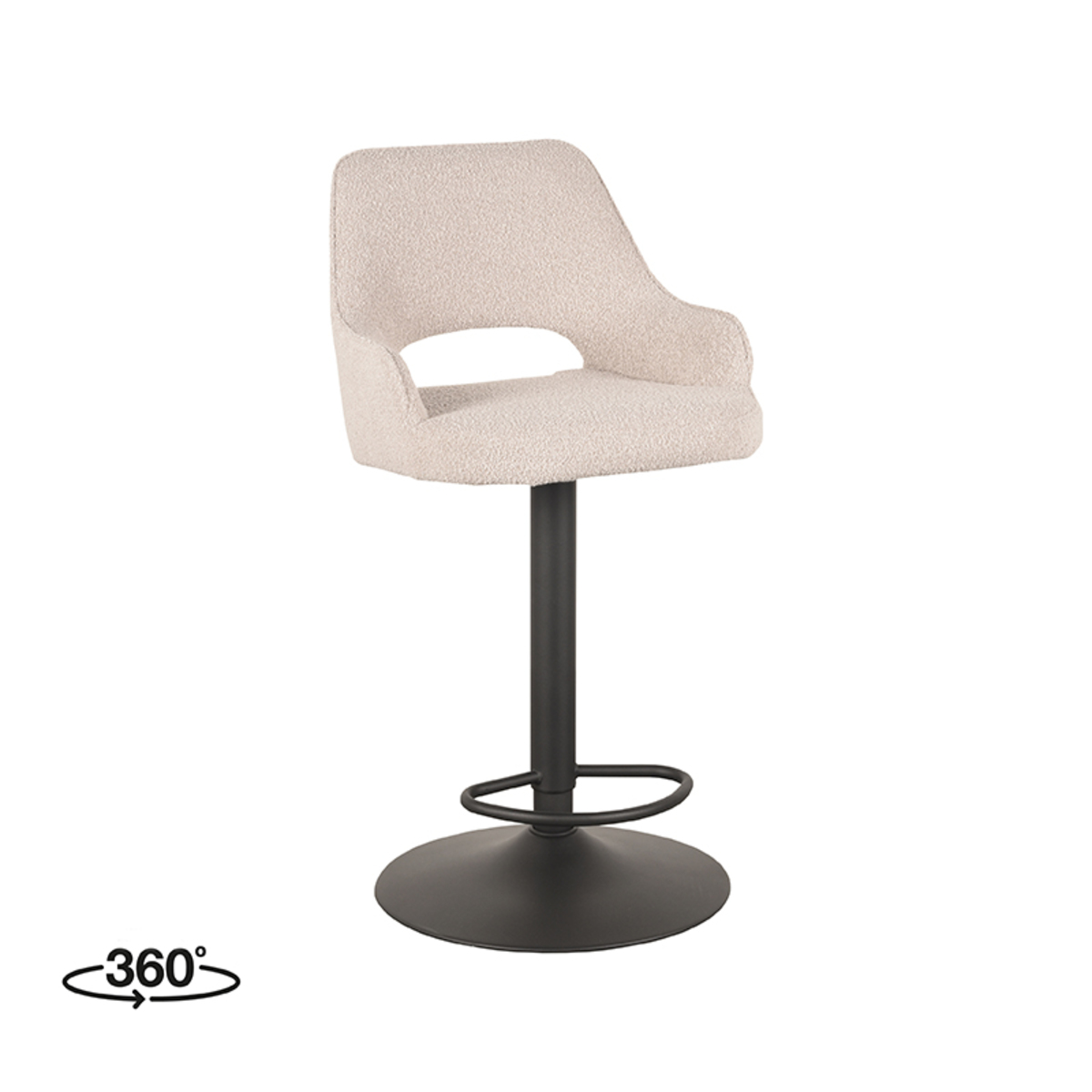 Barkruk Fer Naturel - Boucle - LABEL51