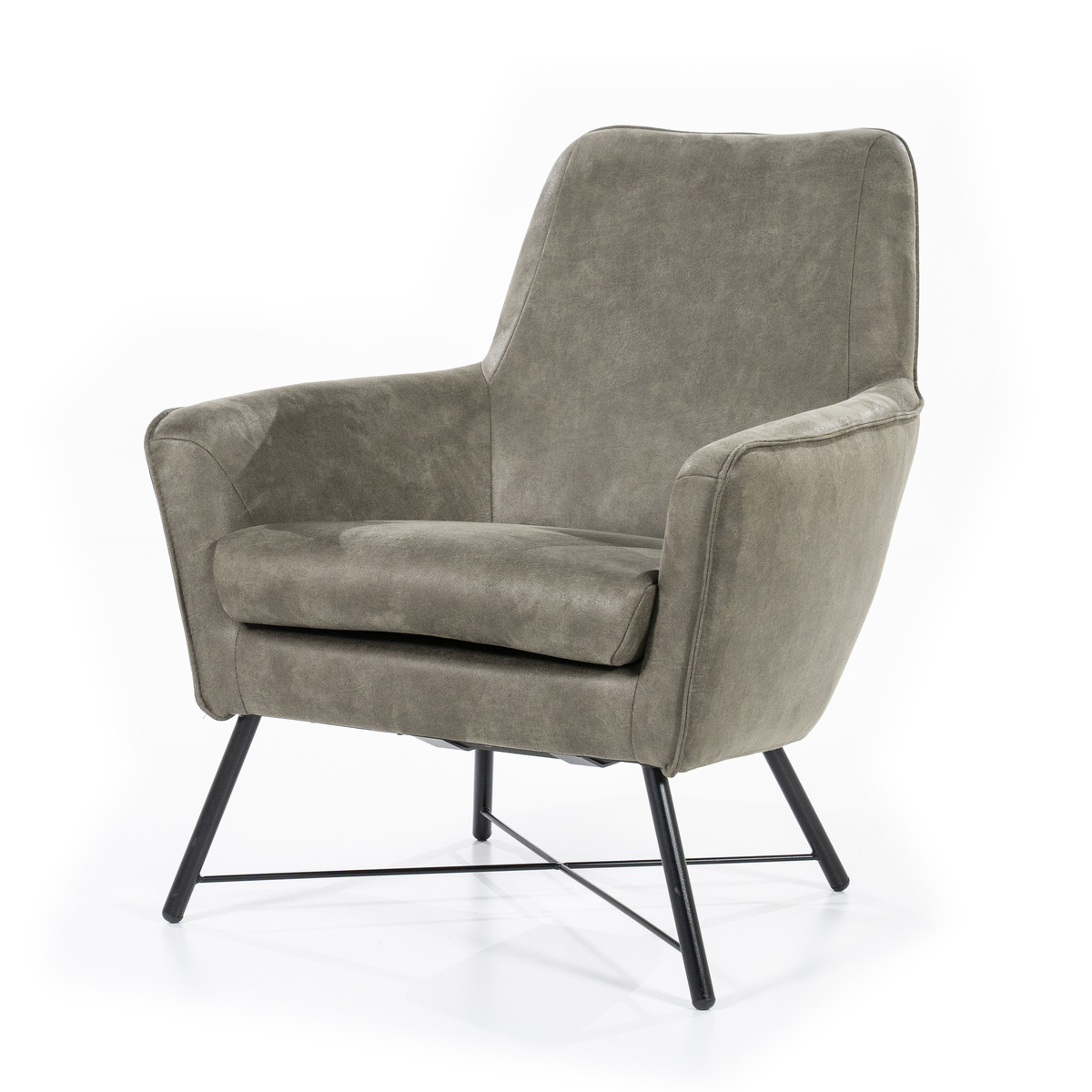 Fauteuil Chantal Groen Forest - Microleder - Sevn