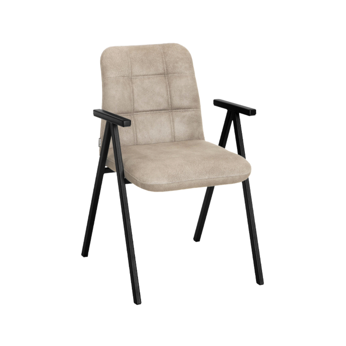 Eetkamerstoel Lugano Naturel Zand - Microfiber - DOK 2 Essentials