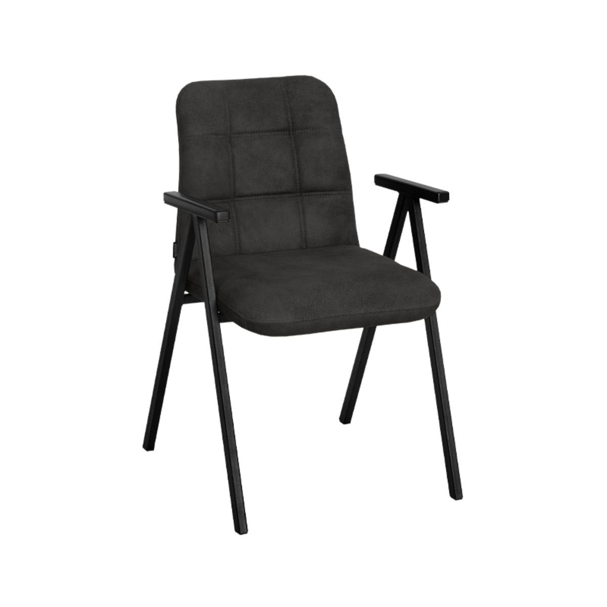 Eetkamerstoel Lugano Grijs Antraciet - Microfiber - DOK 2 Essentials
