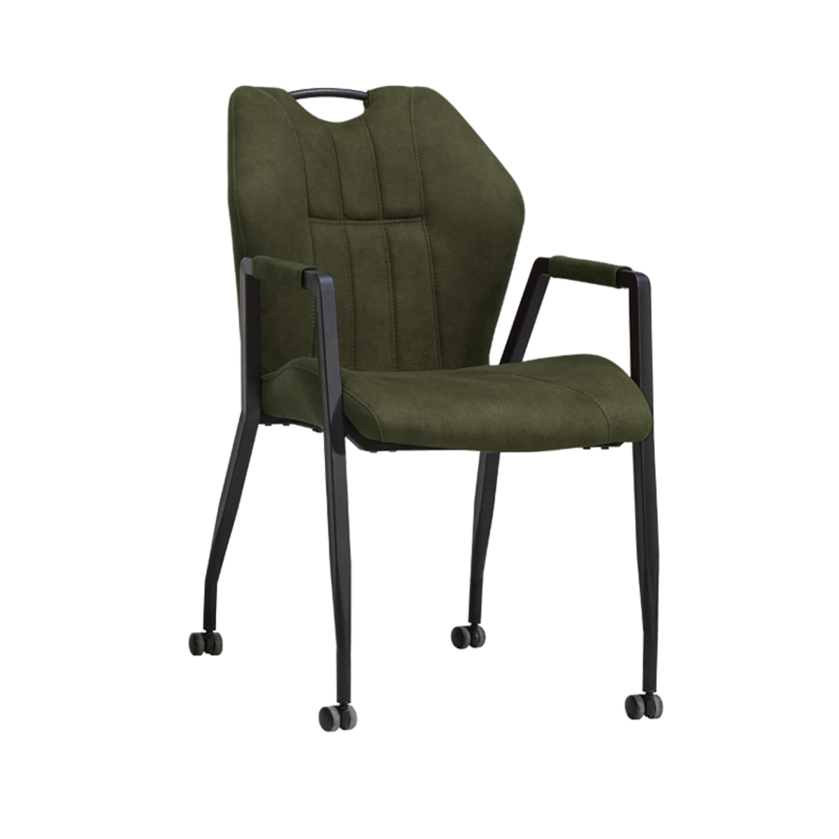 Eetkamerstoel Point Groen - Microfiber - DOK 2 Essentials