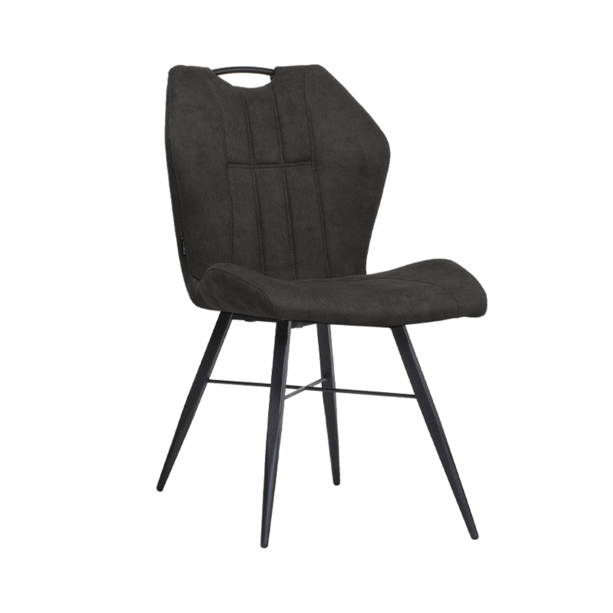 Eetkamerstoel Scala Grijs Antraciet - Microfiber - DOK 2 Essentials
