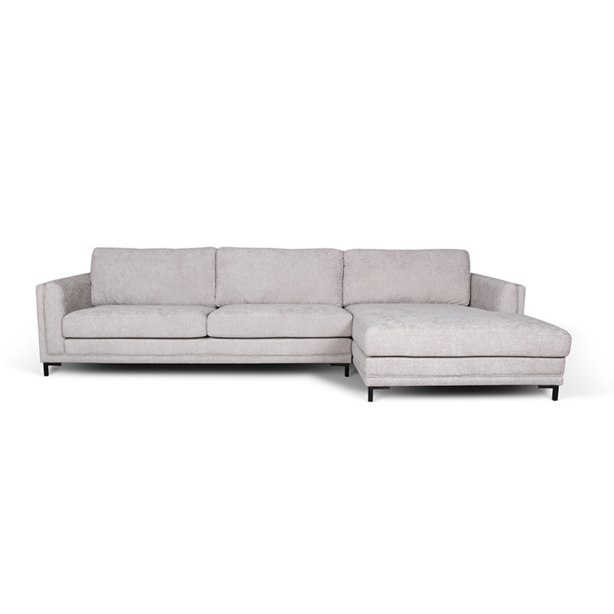 Hoekbank Quinn Crème Zand - Stof - Urban Sofa