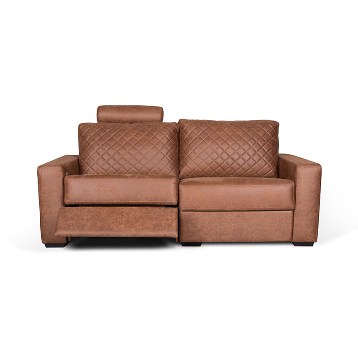Bank Auxerre Bruin - Leder - Urban Sofa
