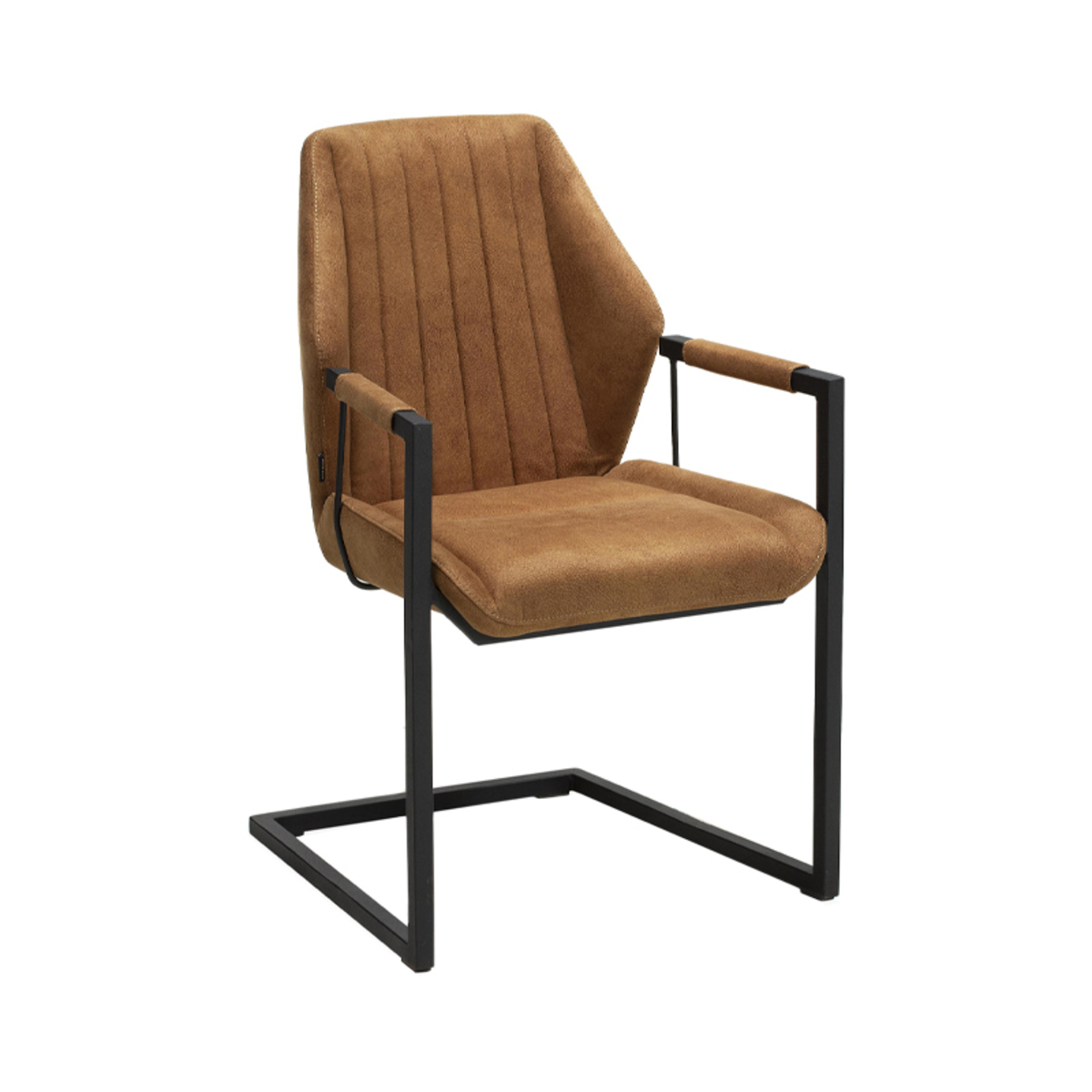 Eetkamerstoel Vera Bruin Cognac - Microfiber - DOK 2 Essentials