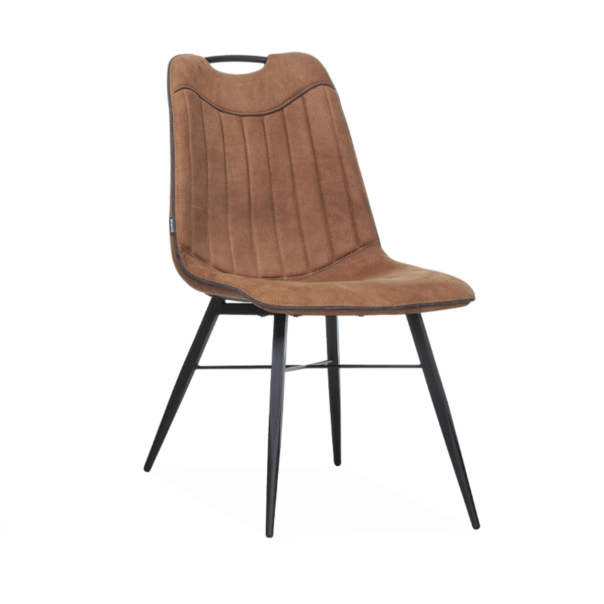 Eetkamerstoel Trofee Bruin Cognac - Microfiber - DOK 2 Essentials