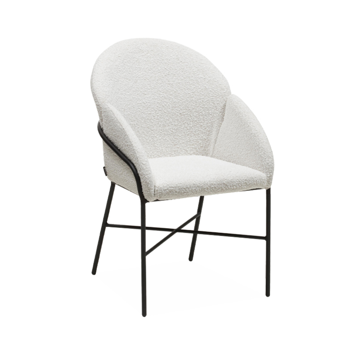 Eetkamerstoel Argos Wit - Boucle - DOK 2 Essentials