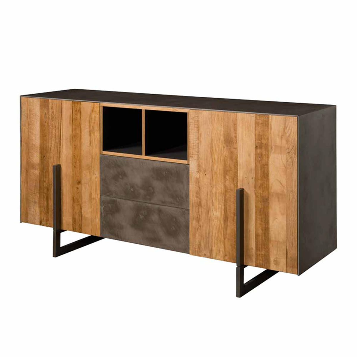 Dressoir Dijon - Koper - Teak - Industrieel - DOK 2 Rustique