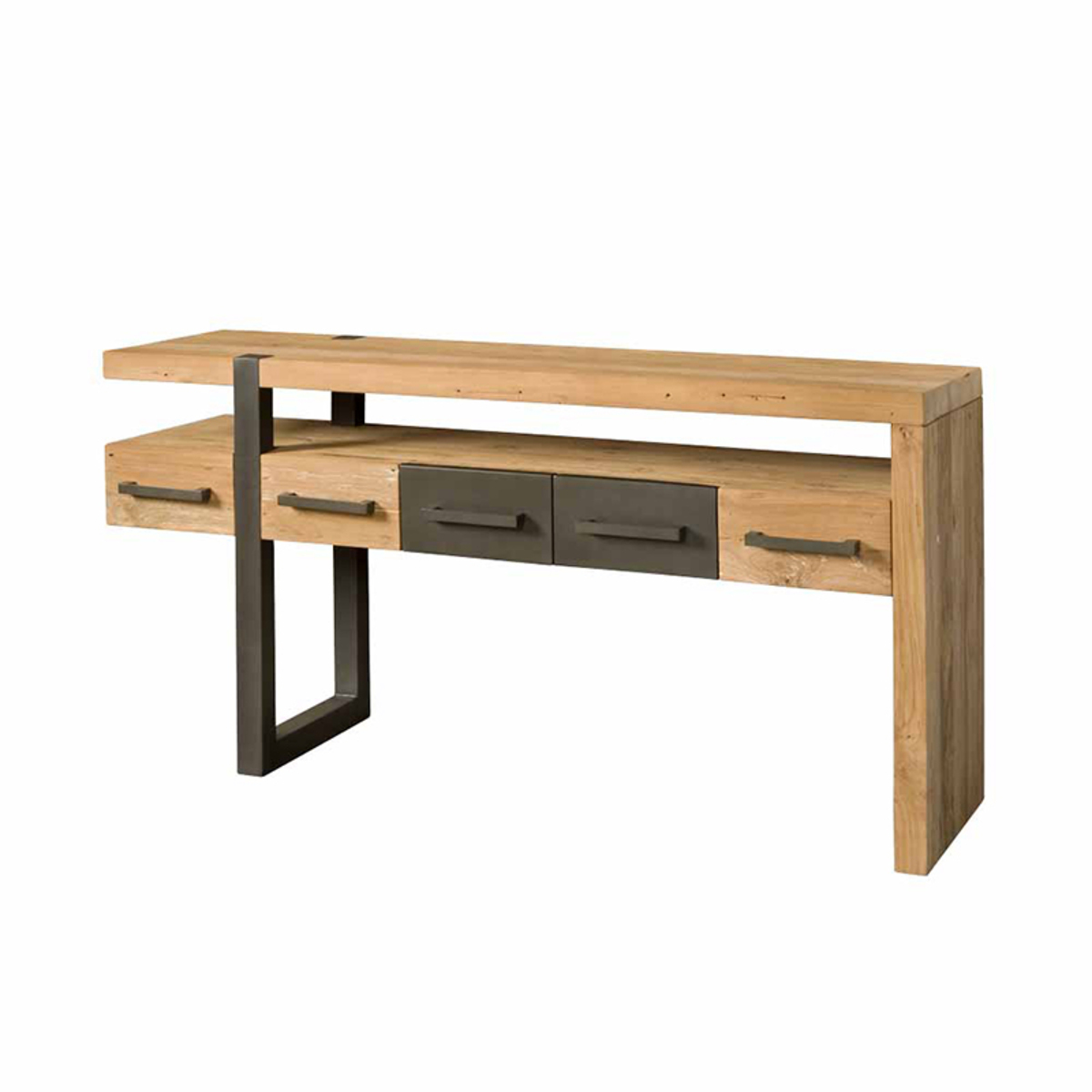 Sidetable Nantes Bruin  - Teak - DOK 2 Rustique