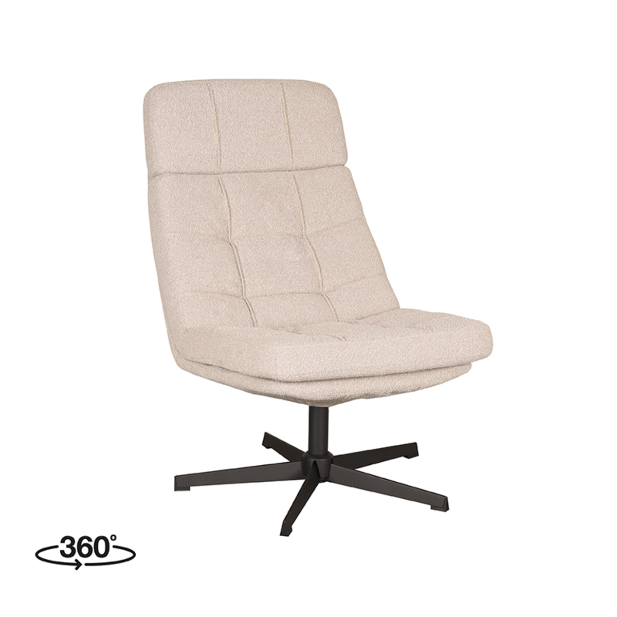 Fauteuil Alvar Naturel - Boucle - LABEL51