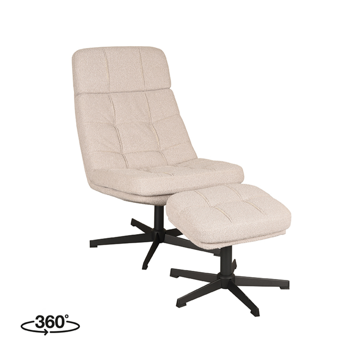 Fauteuil Alvar Naturel - Boucle - LABEL51