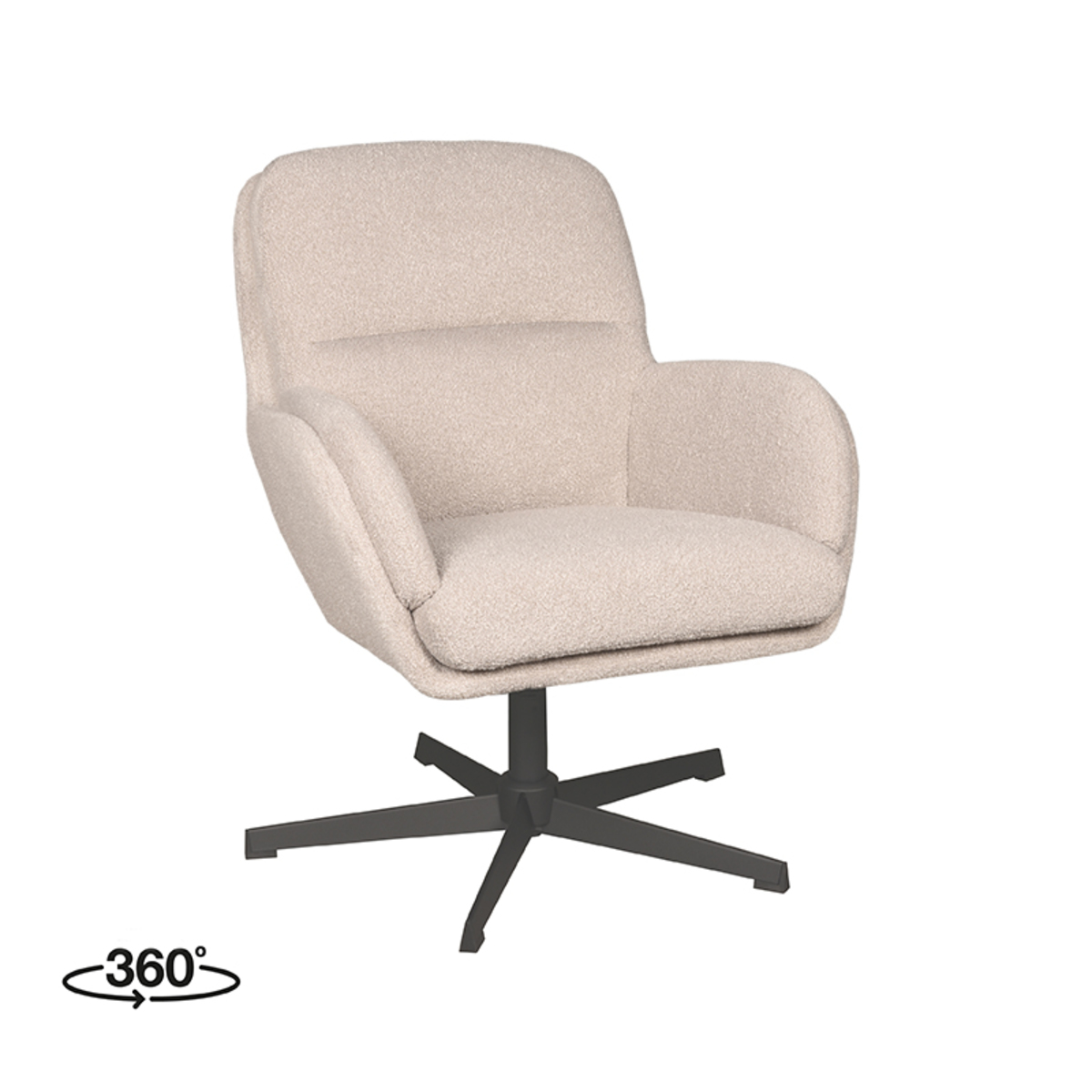 Fauteuil Moss Naturel - Boucle - LABEL51