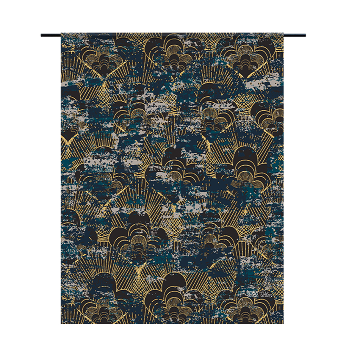 Decoratie East Blauw - Katoen - Urban Cotton