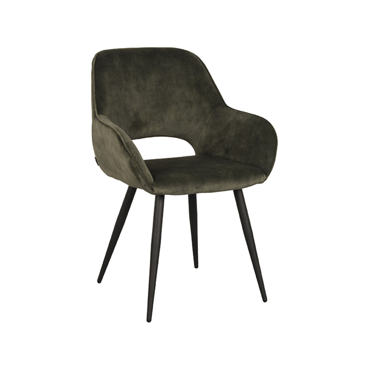 Eetkamerstoel Fer Groen Hunter - Velours - LABEL51